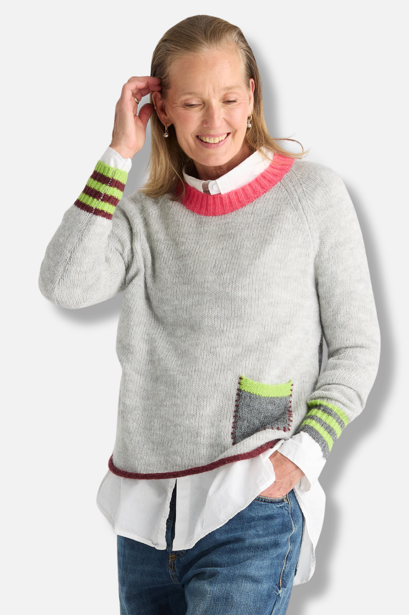 Studio Pop Sweater - Light Marl 