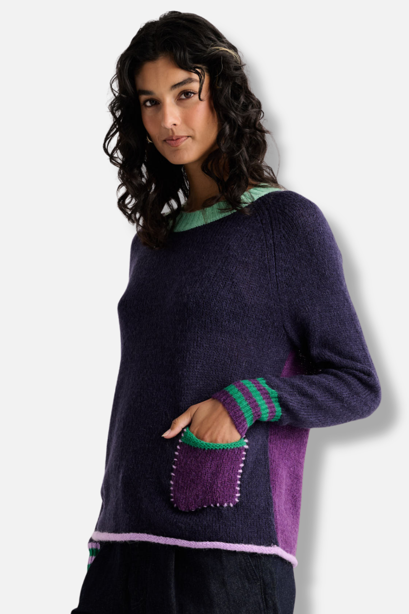 Studio Pop Sweater - Navy