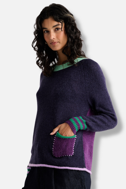 Studio Pop Sweater - Navy
