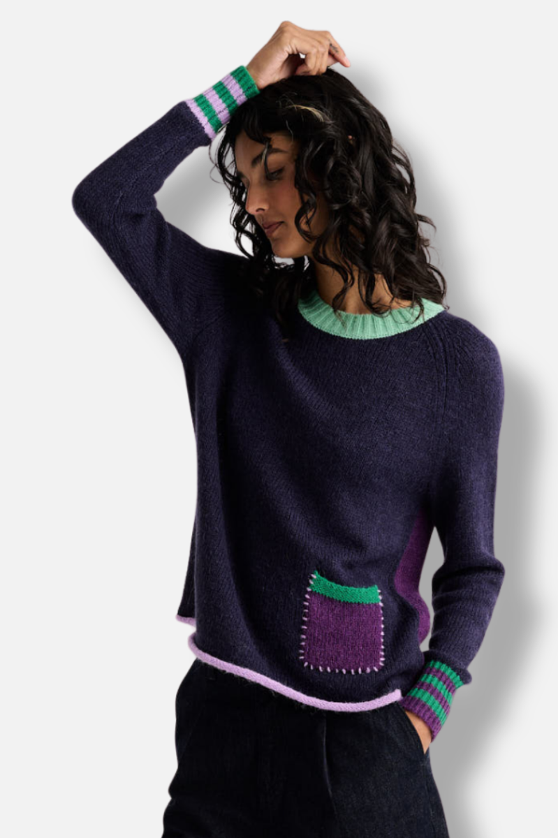 Studio Pop Sweater - Navy