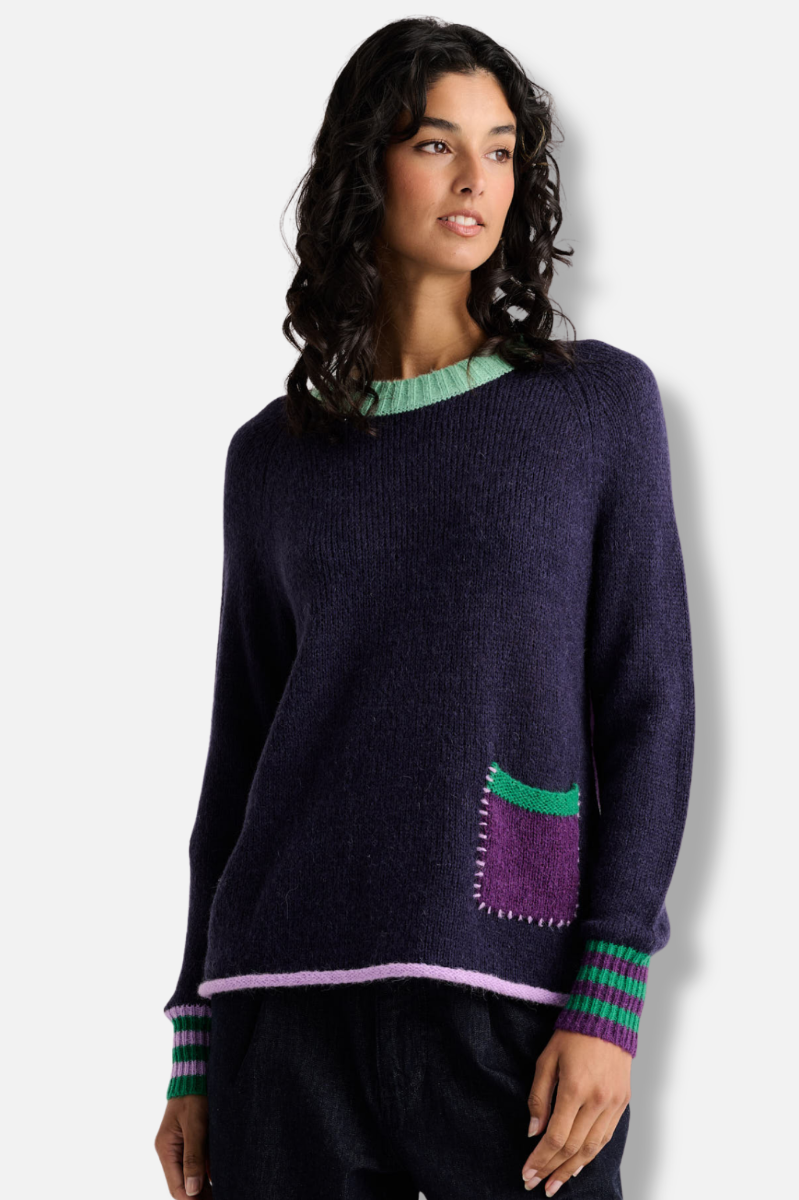 Studio Pop Sweater - Navy
