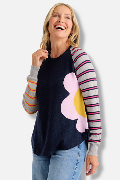 Bright Side Sweater - Dark Denim 
