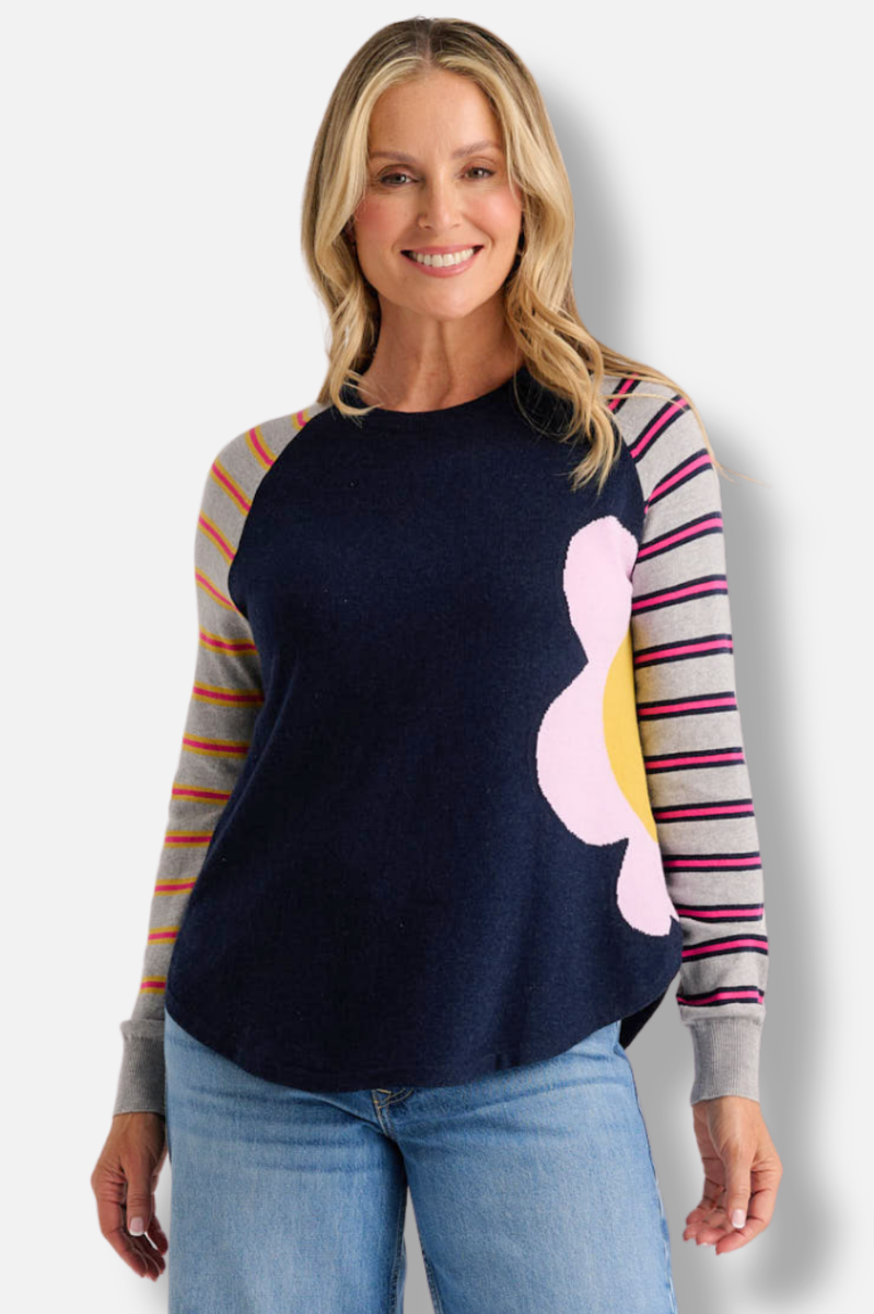 Bright Side Sweater - Dark Denim 