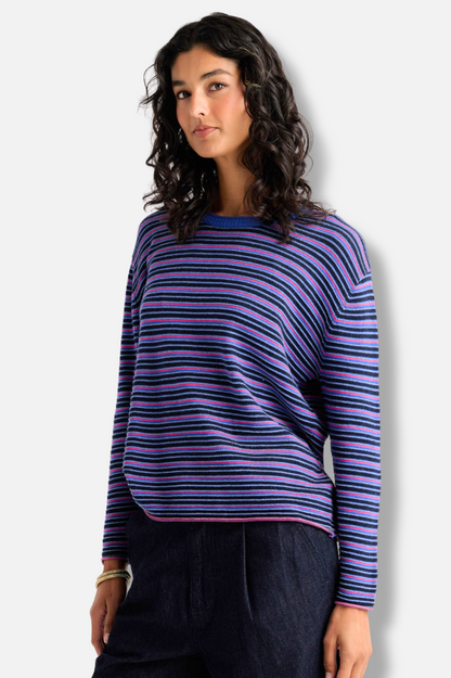 Textured Stripe Crew - Jean 
