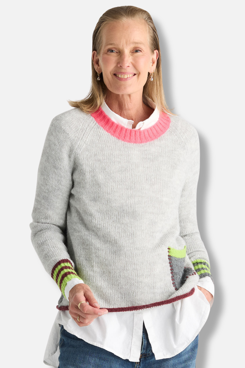 Studio Pop Sweater - Light Marl 