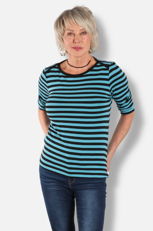 Striped Tee - Blue
