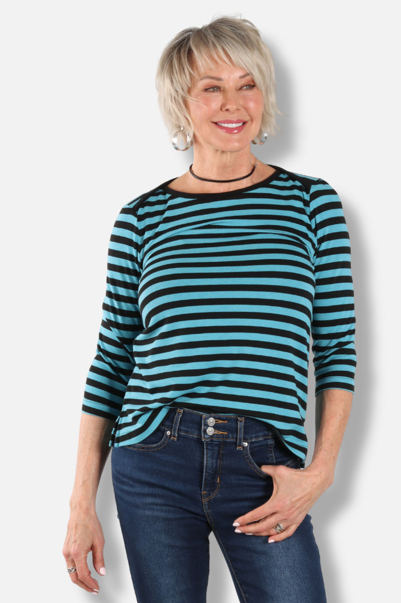 Striped Tee - Blue