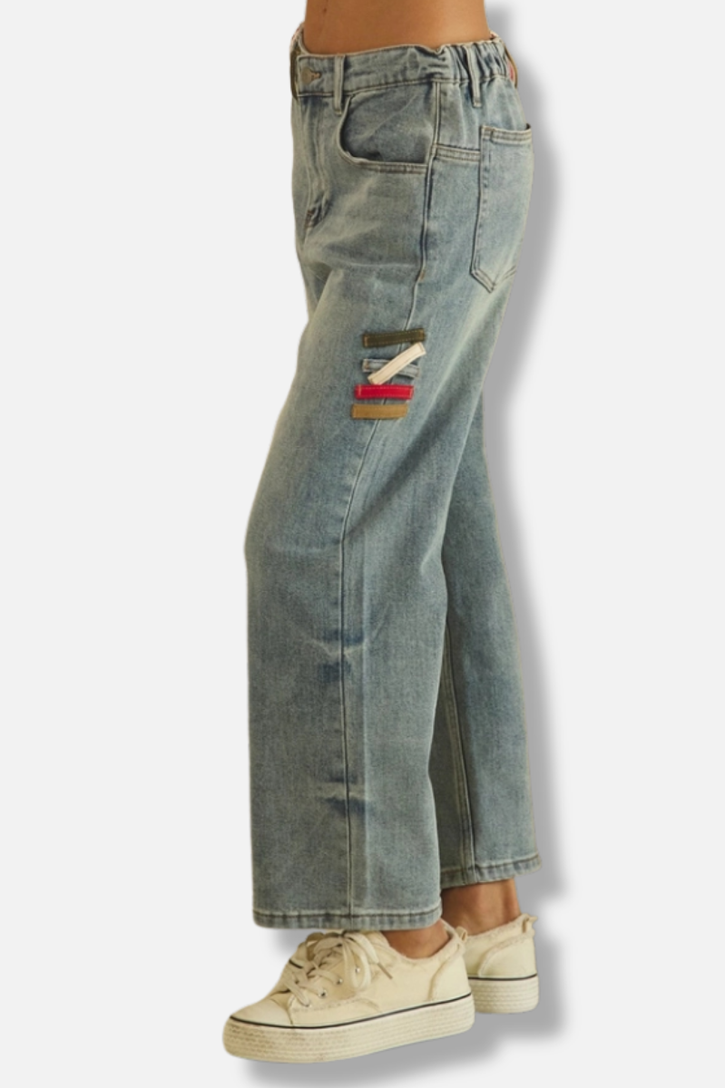 Belt Loop Jeans -  Denim 