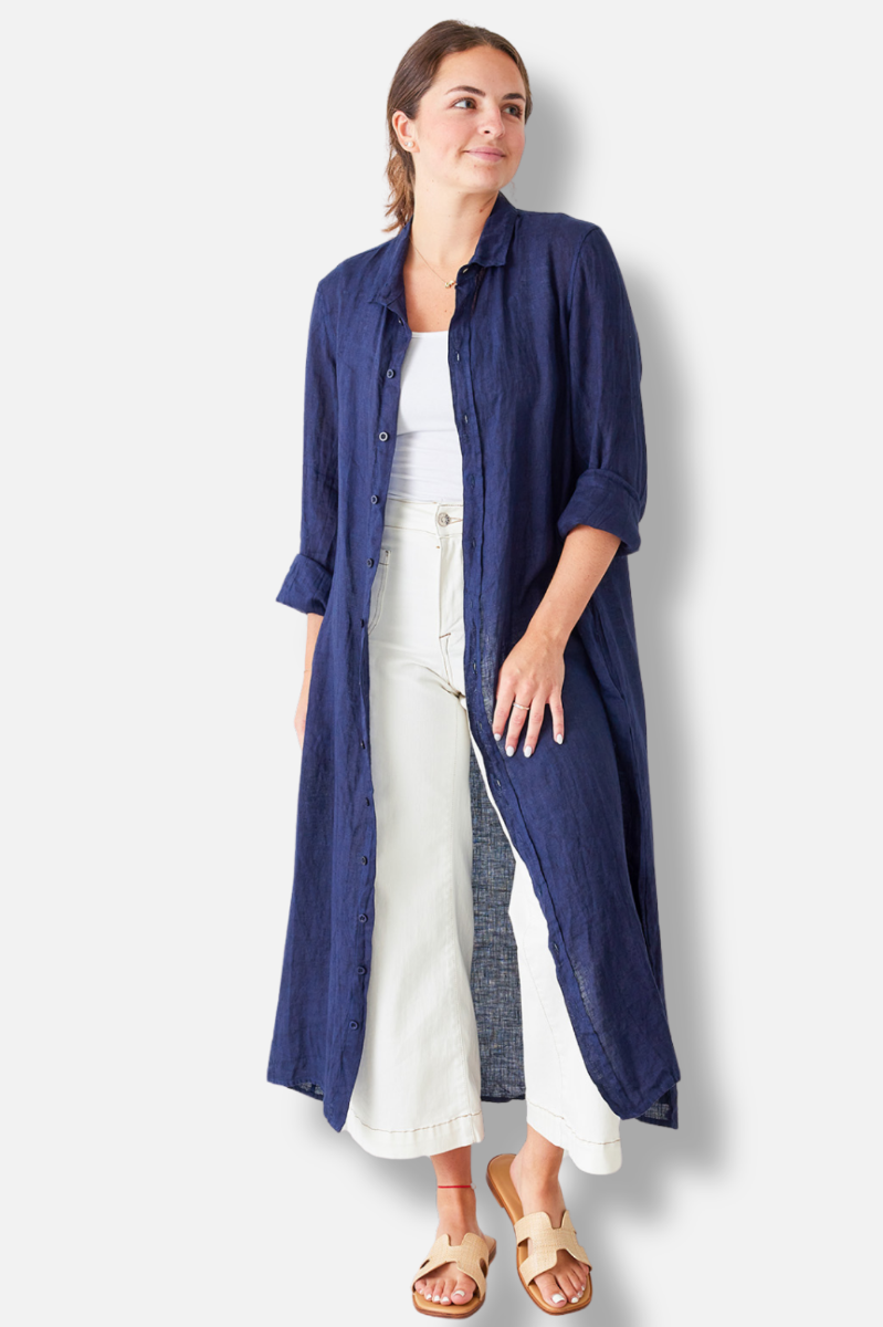Hermosa Shirtdress - Navy