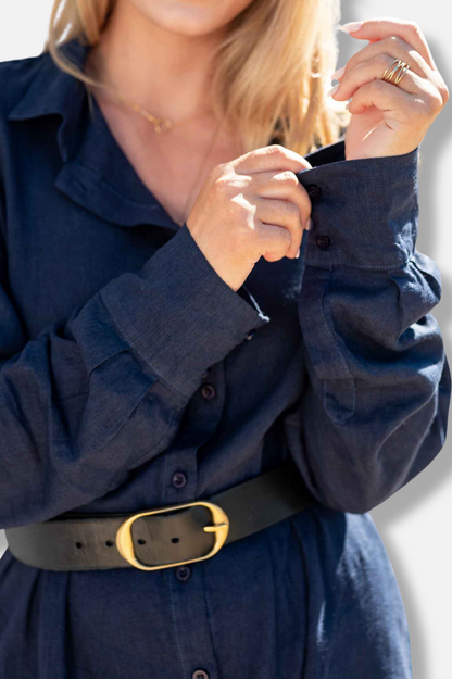 Hermosa Shirtdress - Navy