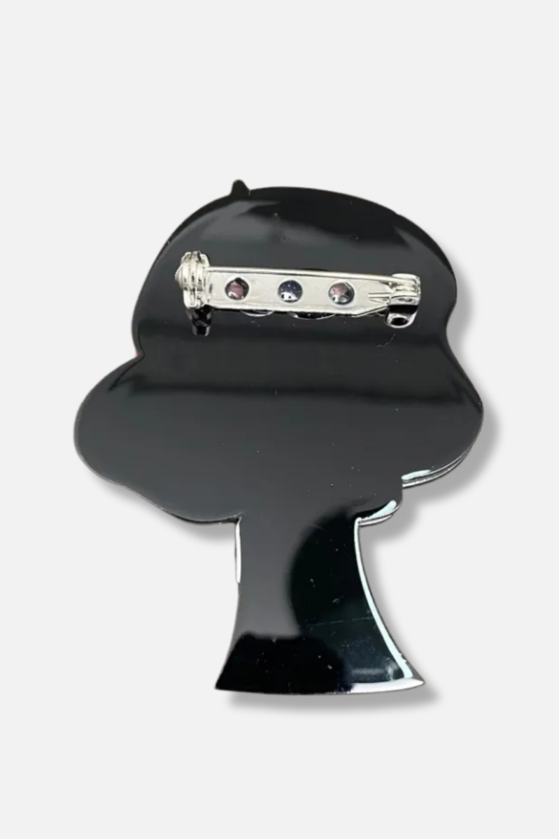 Café Beret Brooch - Red