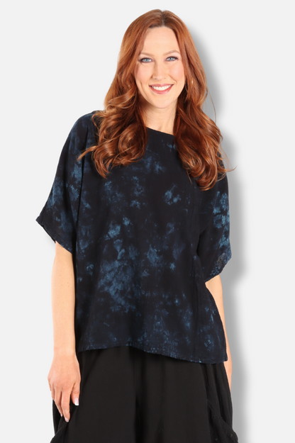 Athena Top - Washed Sapphire