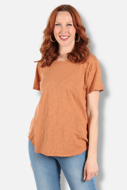 Short Sleeve Crew Tee - Honey Glaze