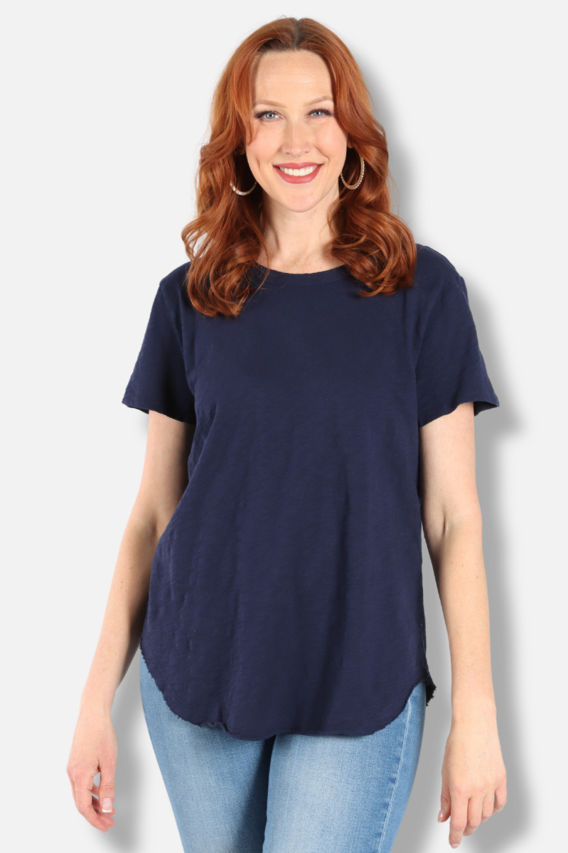 Short Sleeve Crew Tee - Navy