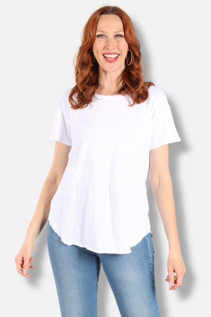 Short Sleeve Crew Tee - White