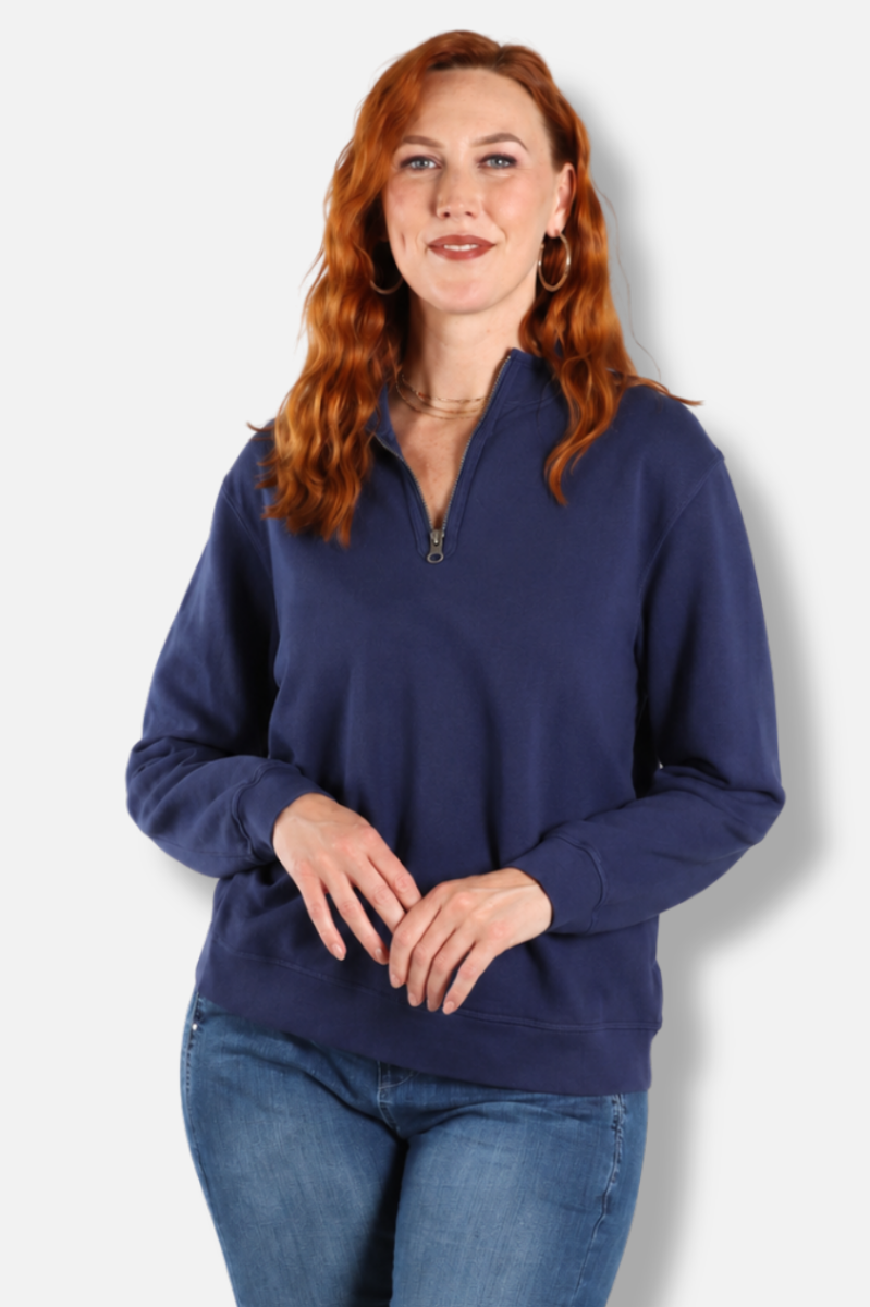 1/2 Zip Funnel - Navy