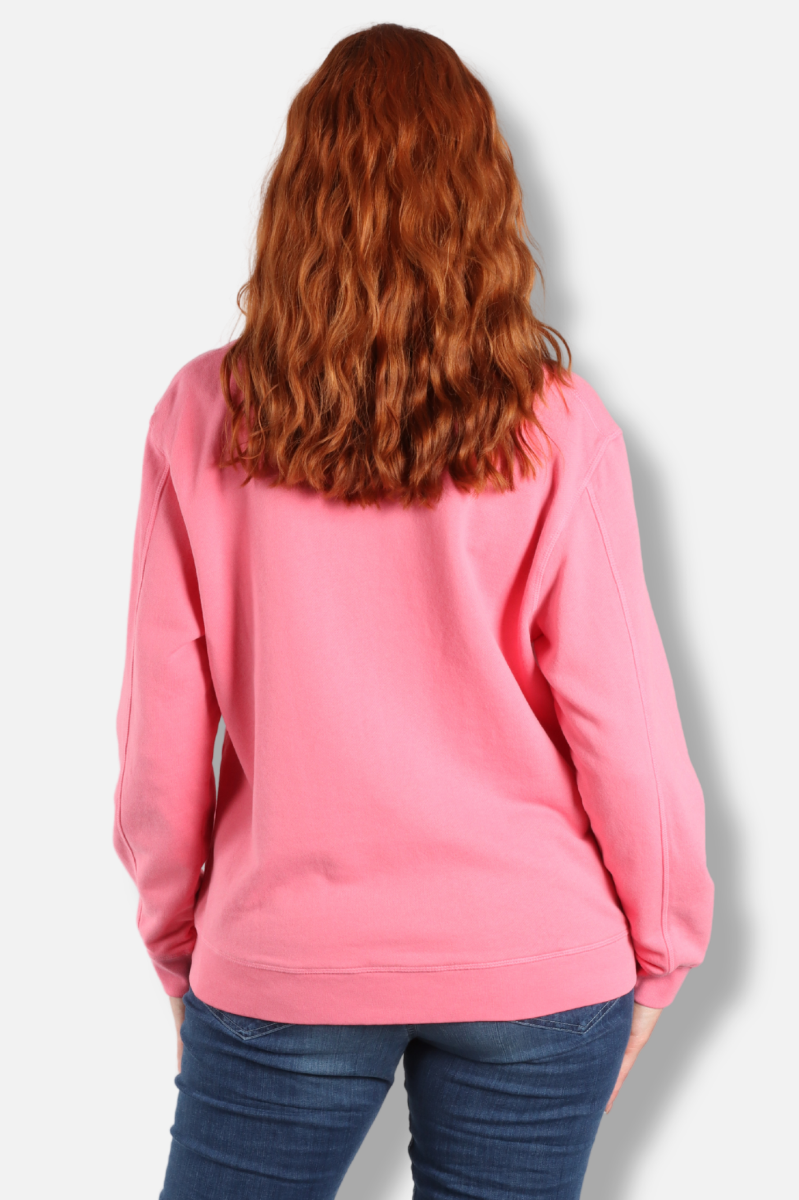 1/2 Zip Funnel - Pink Shimmer 