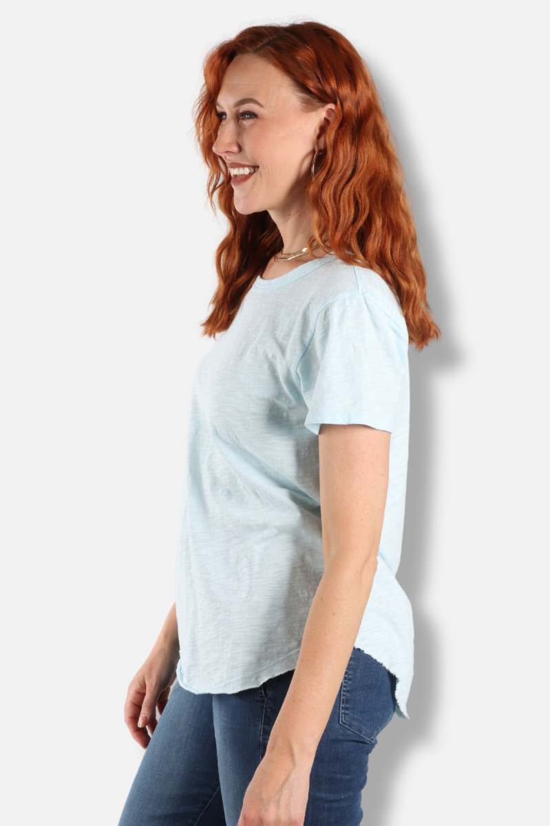 Short Sleeve Crew Tee - Blue Pearl