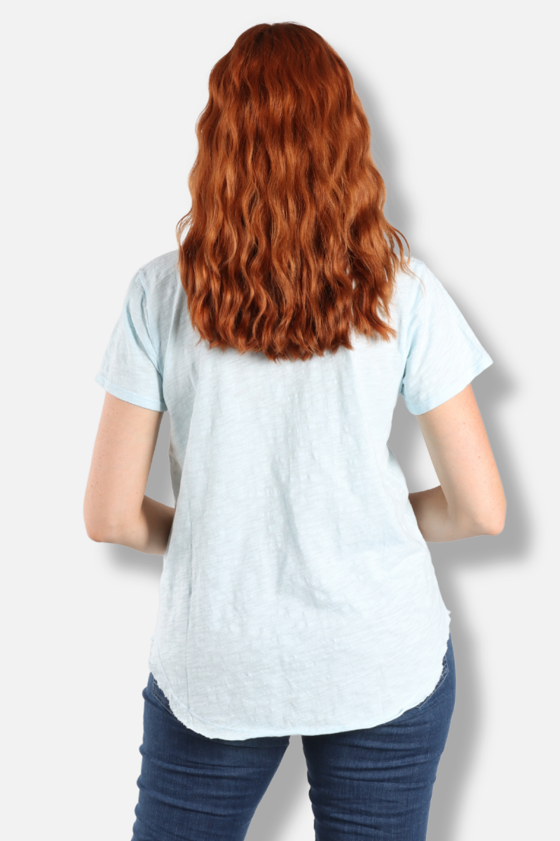 Short Sleeve Crew Tee - Blue Pearl