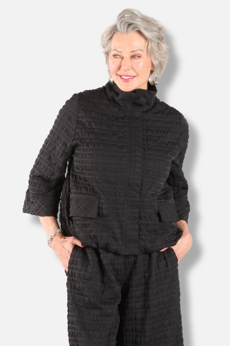 Bubble Jacket - Black Pebble