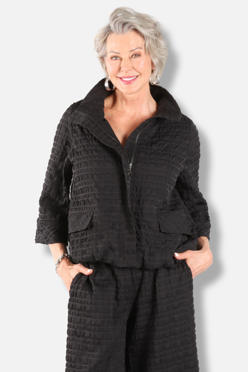 Bubble Jacket - Black Pebble