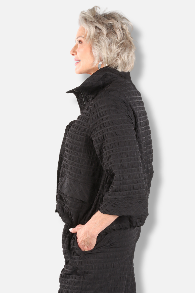 Bubble Jacket - Black Pebble