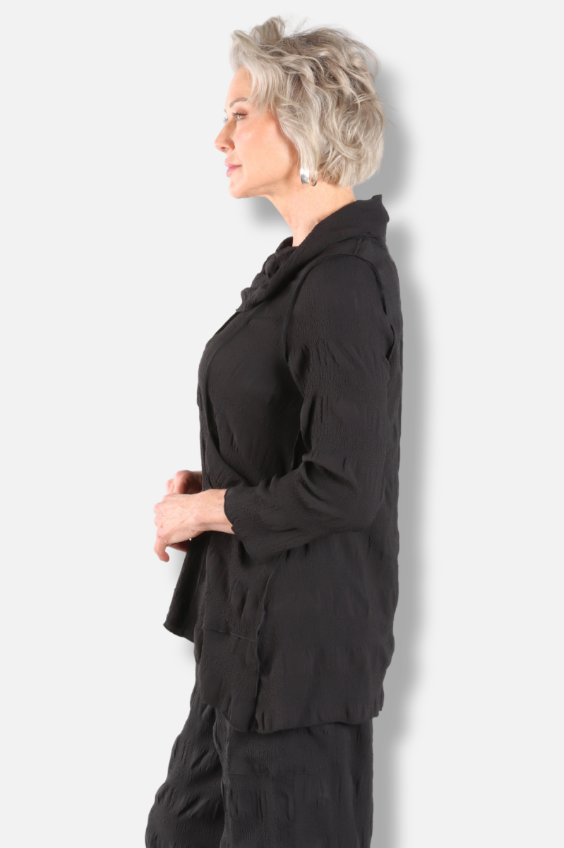 Cowl Neck Top - Black