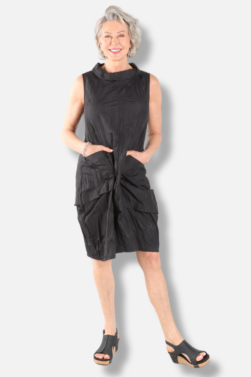 Cowl Dress - Black