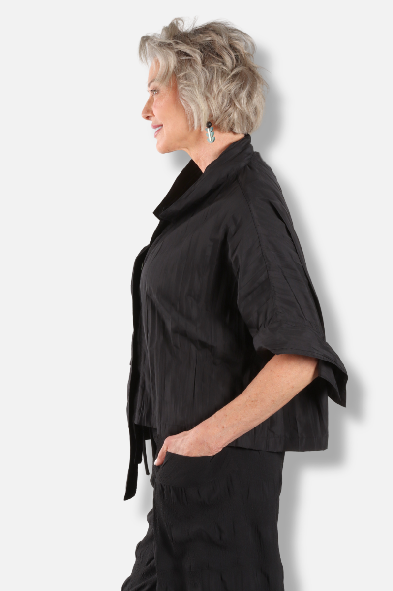 Tie Detail Top - Black