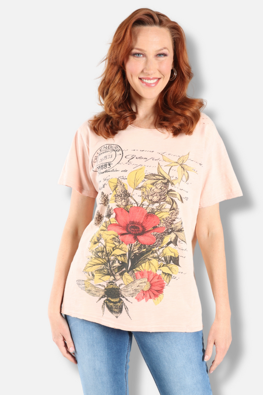 Moon Dance Tee - Honey Blossom