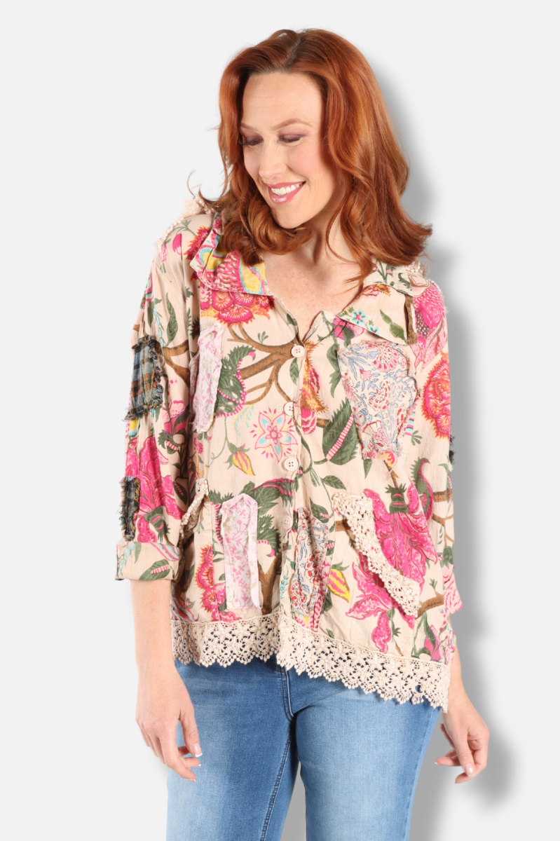 Sparrow Song Jacket - Magenta