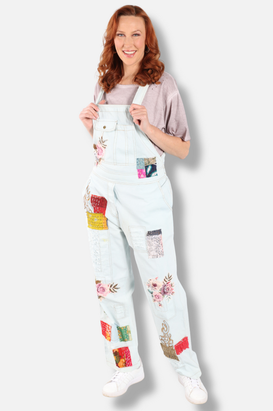 Patchwork Overall - Blue
