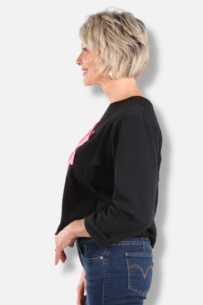 Flower Sweatshirt - Black #3