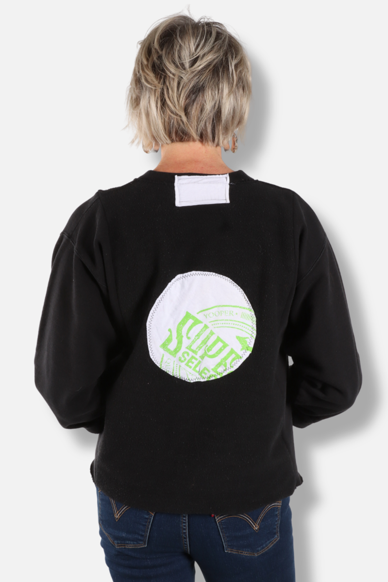 Flower Sweatshirt - Black #2