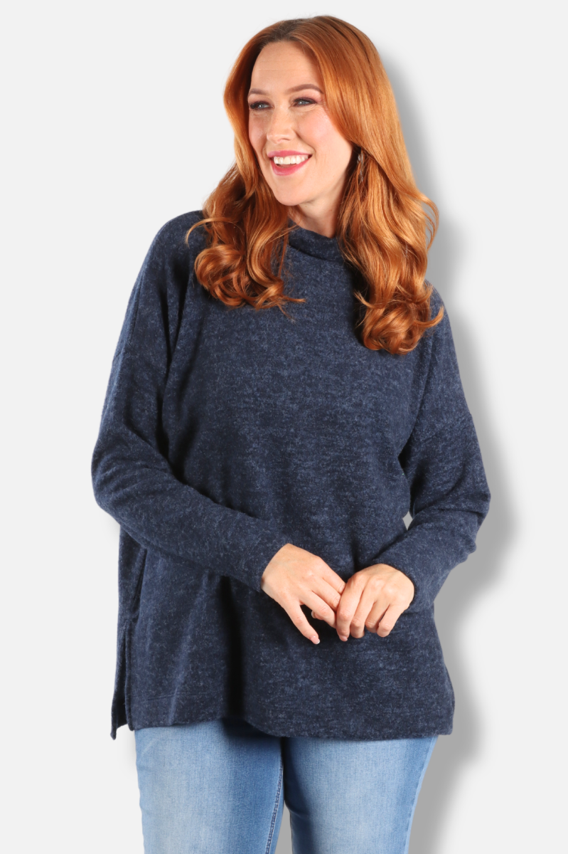Long Sleeve Turtle - Navy