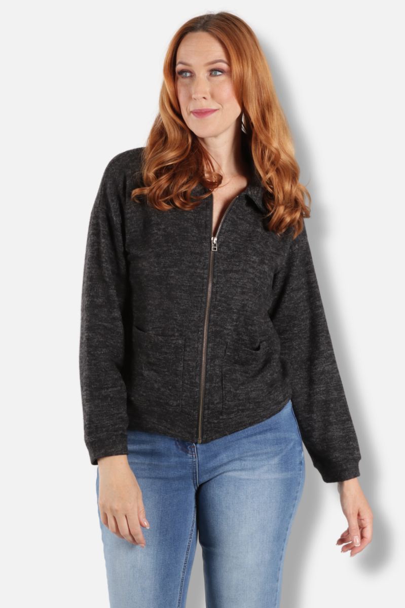Zip Jacket - Black 