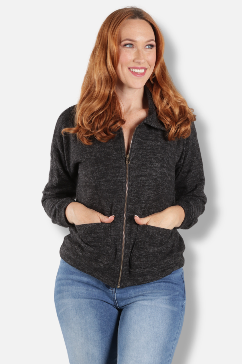 Zip Jacket - Black 