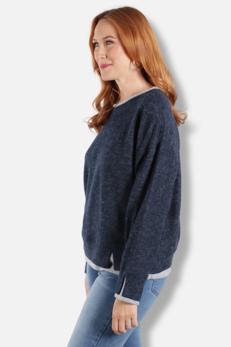 Long Sleeve Crew - Navy