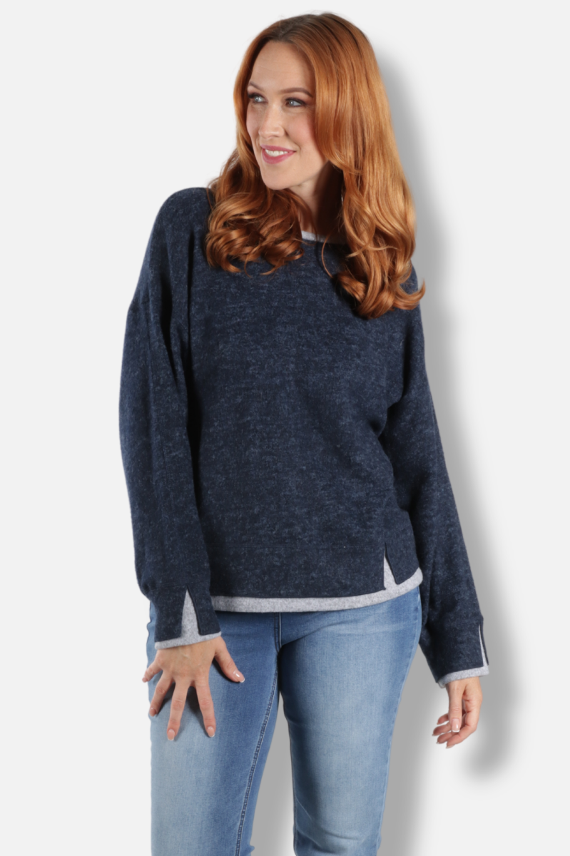 Long Sleeve Crew - Navy