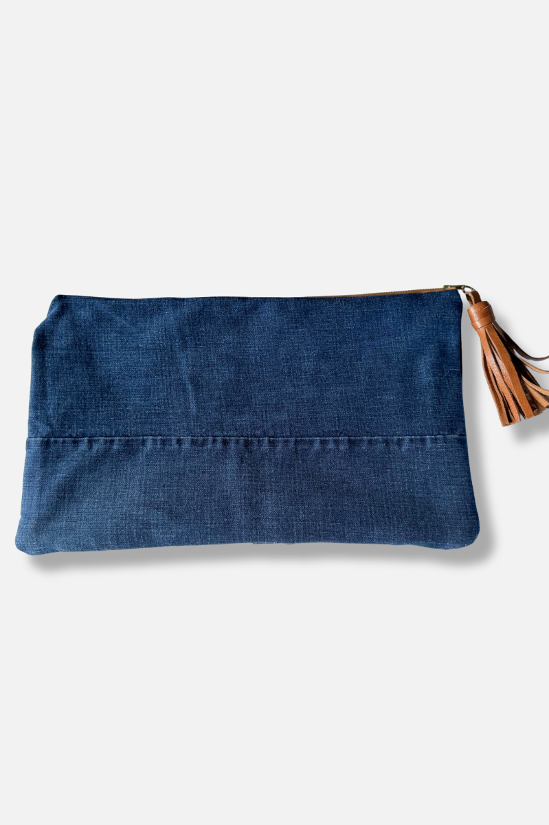 Upcycled Denim Clutch - #2