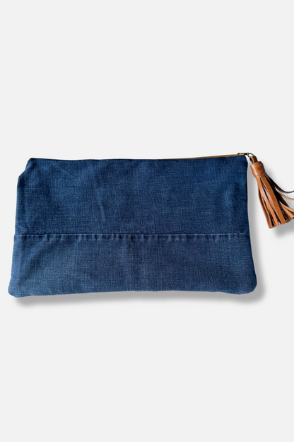 Upcycled Denim Clutch - #2