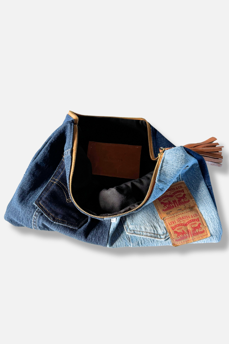 Upcycled Denim Clutch - #2