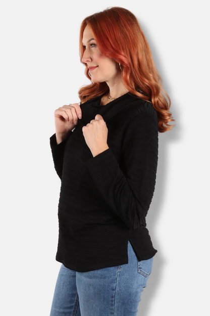 Cowl Top - Black 