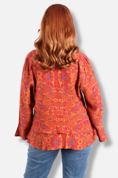 Flounce Shirt - Sienna