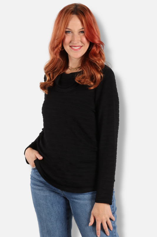 Cowl Top - Black 