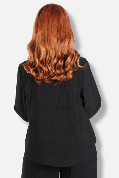 Pleat Pullover - Black