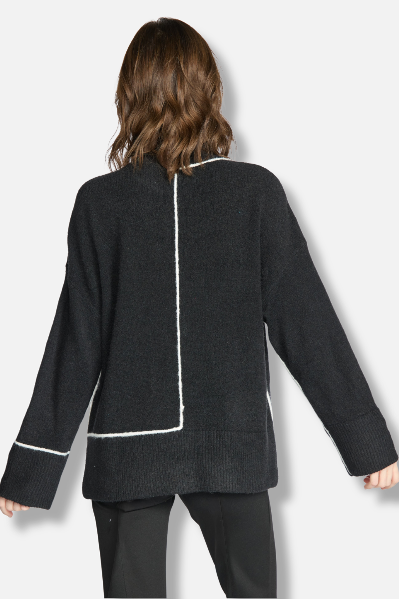 Get In Line Sweater - Black 
