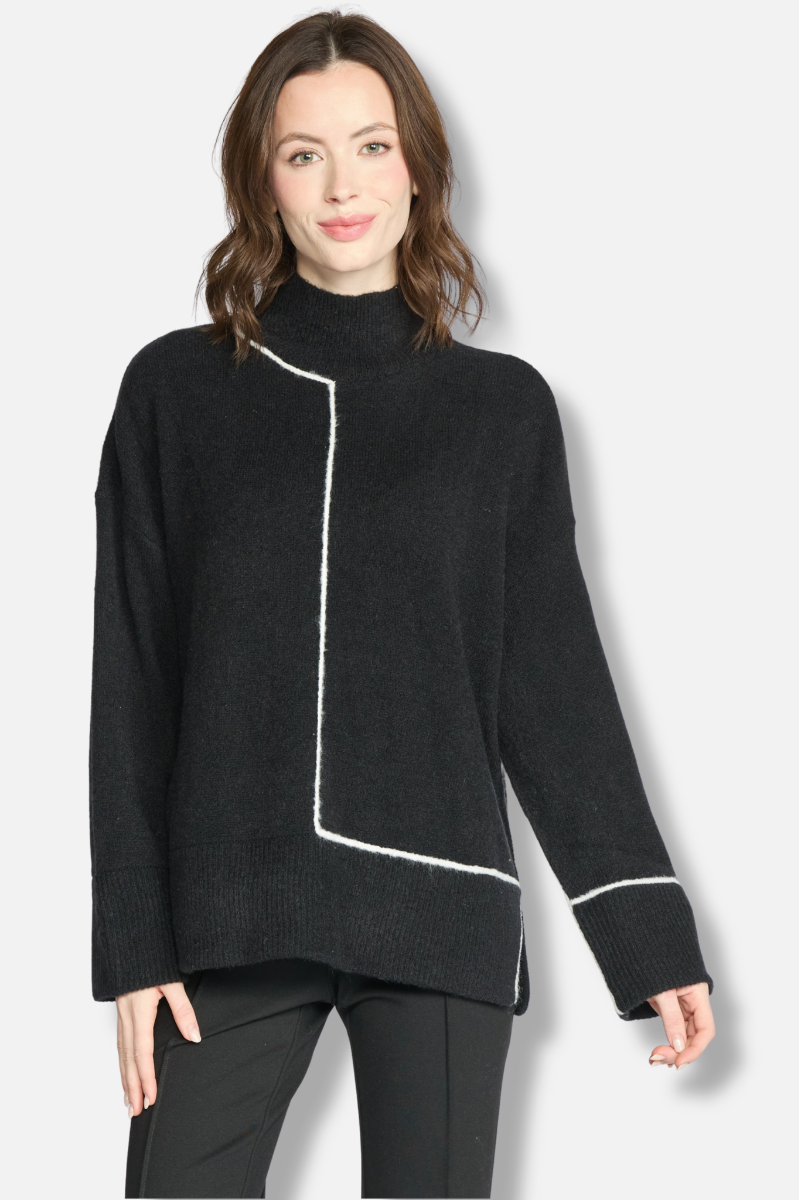 Get In Line Sweater - Black 