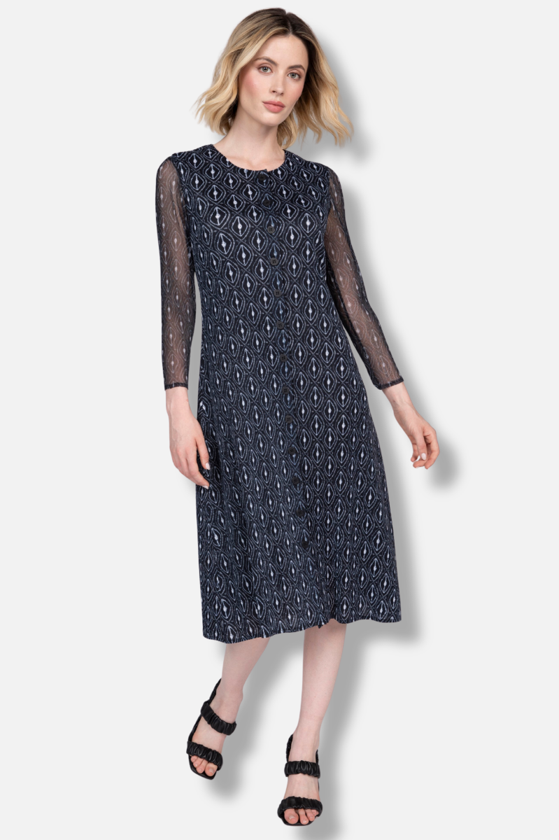 Parisian Dress/Duster - Black