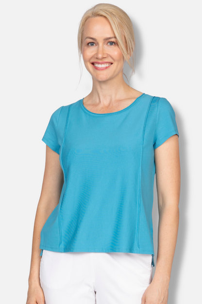 Cap Sleeve Tee - Peacock